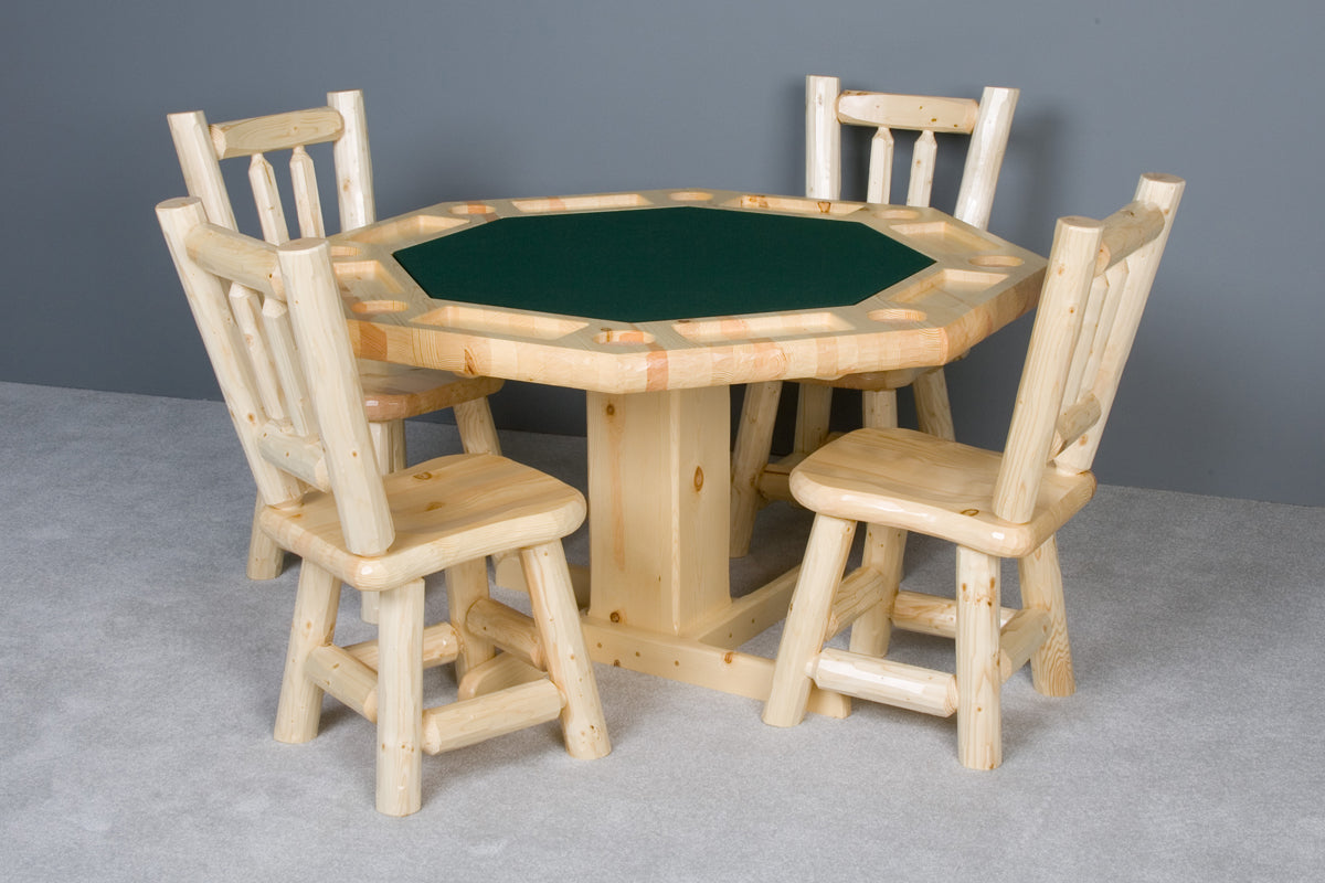 Viking Log Poker Table